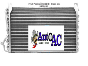 1969 Pontiac Firebird, Trans Am A C Condenser High Performance for R12 or R134a