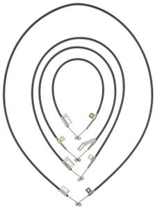 1960 Chevrolet Full Size models w/ Factory A/C Cable Kit, for Heater and Hot Gas (4 Pcs) 