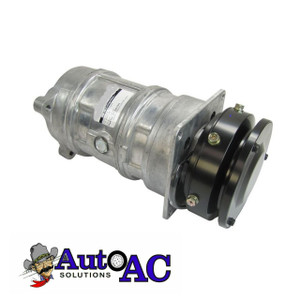 AC Compressor with single groove clutch
