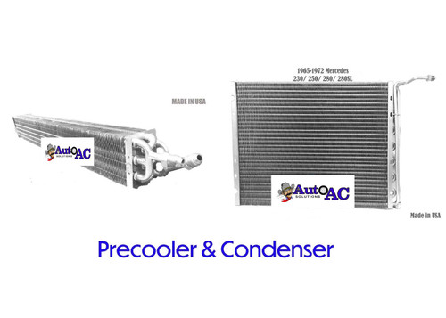  1965 1966 1967 1969 1970 1971 1972 Mercedes Benz 230, 250, 280, W113 A C Condenser & Precooler