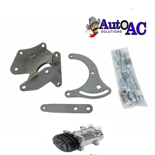 1968-1976 Buick A/C Compressor Mount Brackets (Front & Rear) – For Skylark, V-Belt