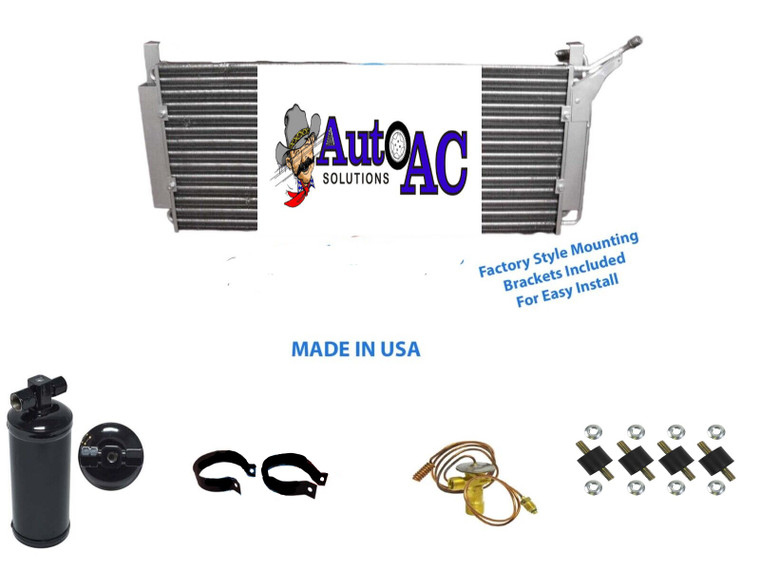 1968 1969 1970 1971 1972 Oldsmobile Toronado AC Condenser, Filter Drier, Expansion Valve High Performance Package for R12 or R134a