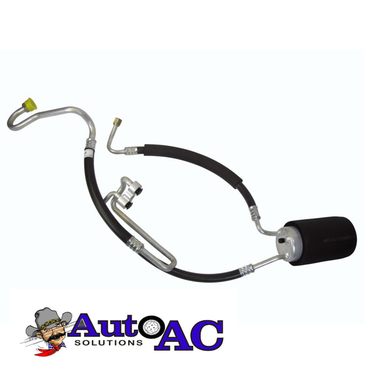 1973 Pontiac Firebird, Trans Am A/C Manifold Hose Assembly Dual Hose with muffler for R12 or R134a Refrigerant