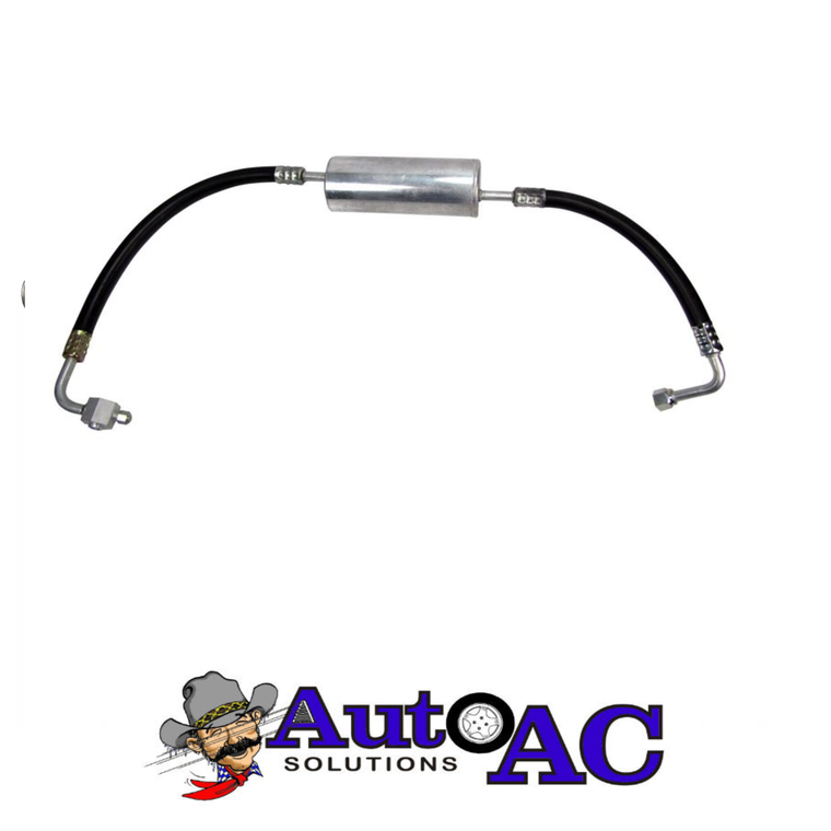 1967 1968 1969 1970 1971 1972 Oldsmobile A C Discharge Hose with muffler, hose from compressor to condenser for R12 or R134a