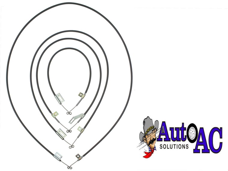1960 Buick Full Size Electra, Invicta, LeSabre, Wildcat, Non A/C  / Heater Only Cable kit (4 Pcs) NEW  (710-1160)