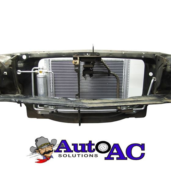 1968 1969 Chevrolet Chevelle El Camino A C Condenser and Drier Assembly, for vehicles with Passenger Side Compressor A C Condenser Drier Upgrade Package Parallel Flow for R134a