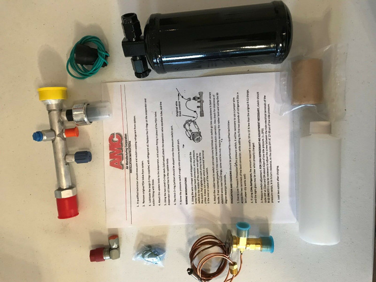 1966 1967 1968 1969 1970 1971 1972 1973 Chevrolet AC R12 to R134a upgrade package