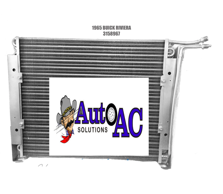 1965 Buick Riviera, Special, GS Gran Sport AC Condenser High Performance for R12 or R134a Replaces OEM 3158967