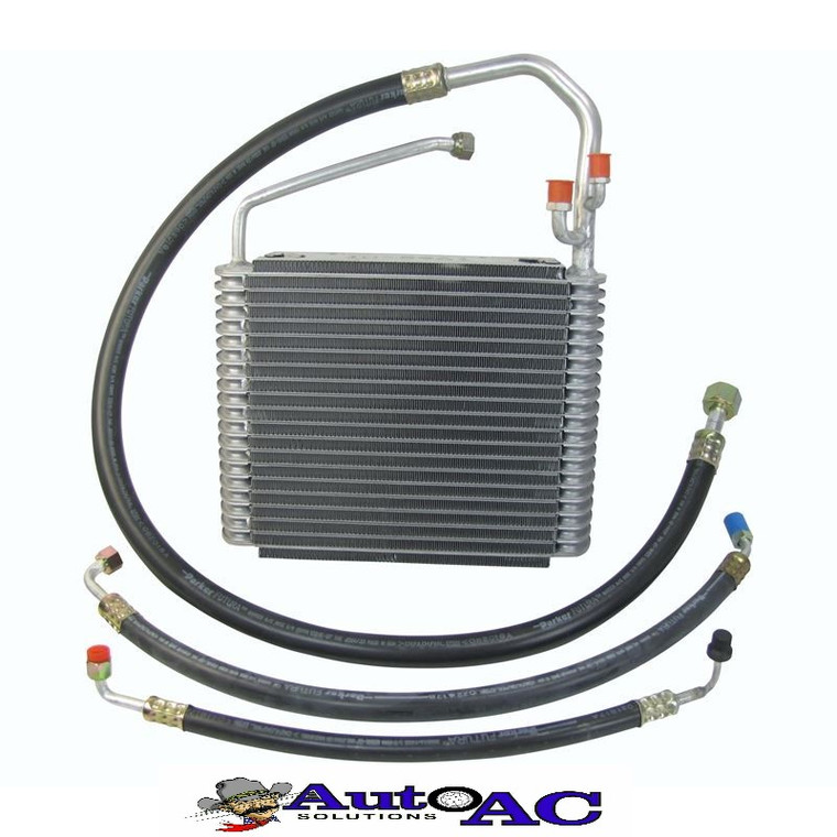 1959 Cadillac A C Evaporator Core & Early 1960 Cadillac models w/ Hot Gas Bypass Valve on Compressor Includes Hoses