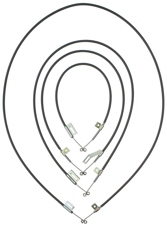 1960 Chevrolet Full Size models w/ Factory A/C Cable Kit, for Heater and Hot Gas (4 Pcs) 
