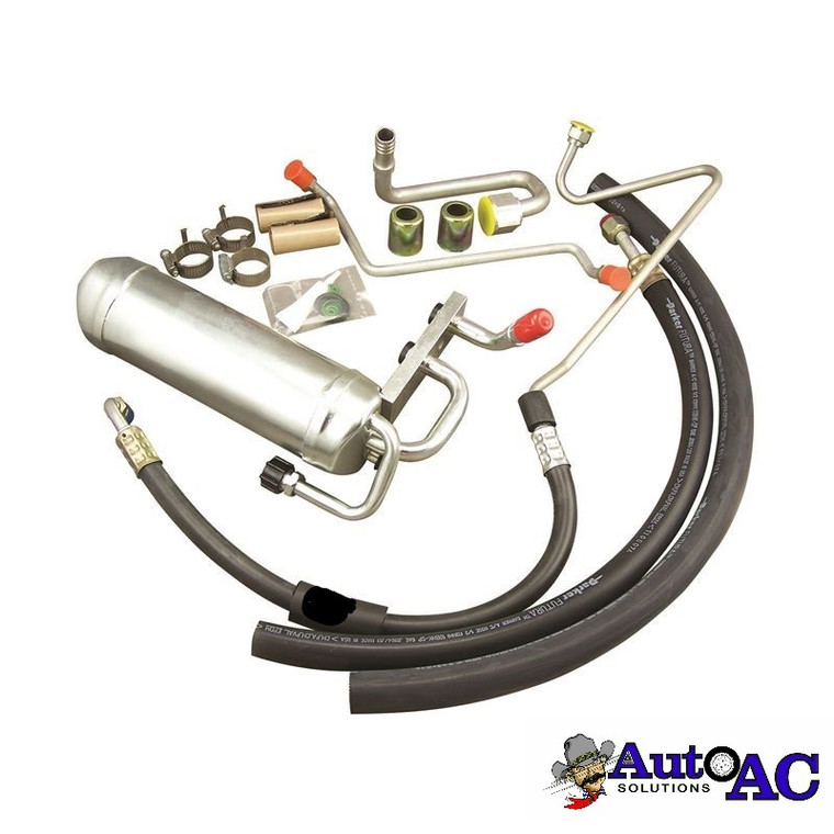 1965 1966 1967 Pontiac GTO, Lemans, and Tempest, AC Hose and Muffler Set for vehicles with POA valve