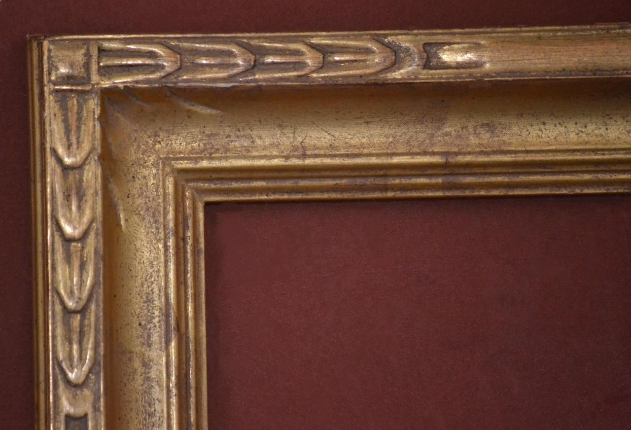 Hand Carved molding, Plein Air, 22 Karat Gold Leaf