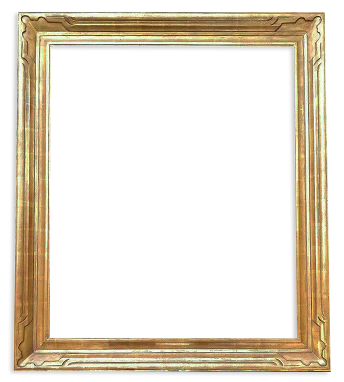  ArtToFrames 20 x 20 Inch 604 Circle Frame Gold Paint