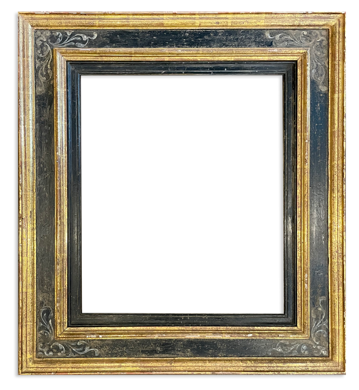  20x20 Frame Black and Gold Ornate Fitz Solid Wood
