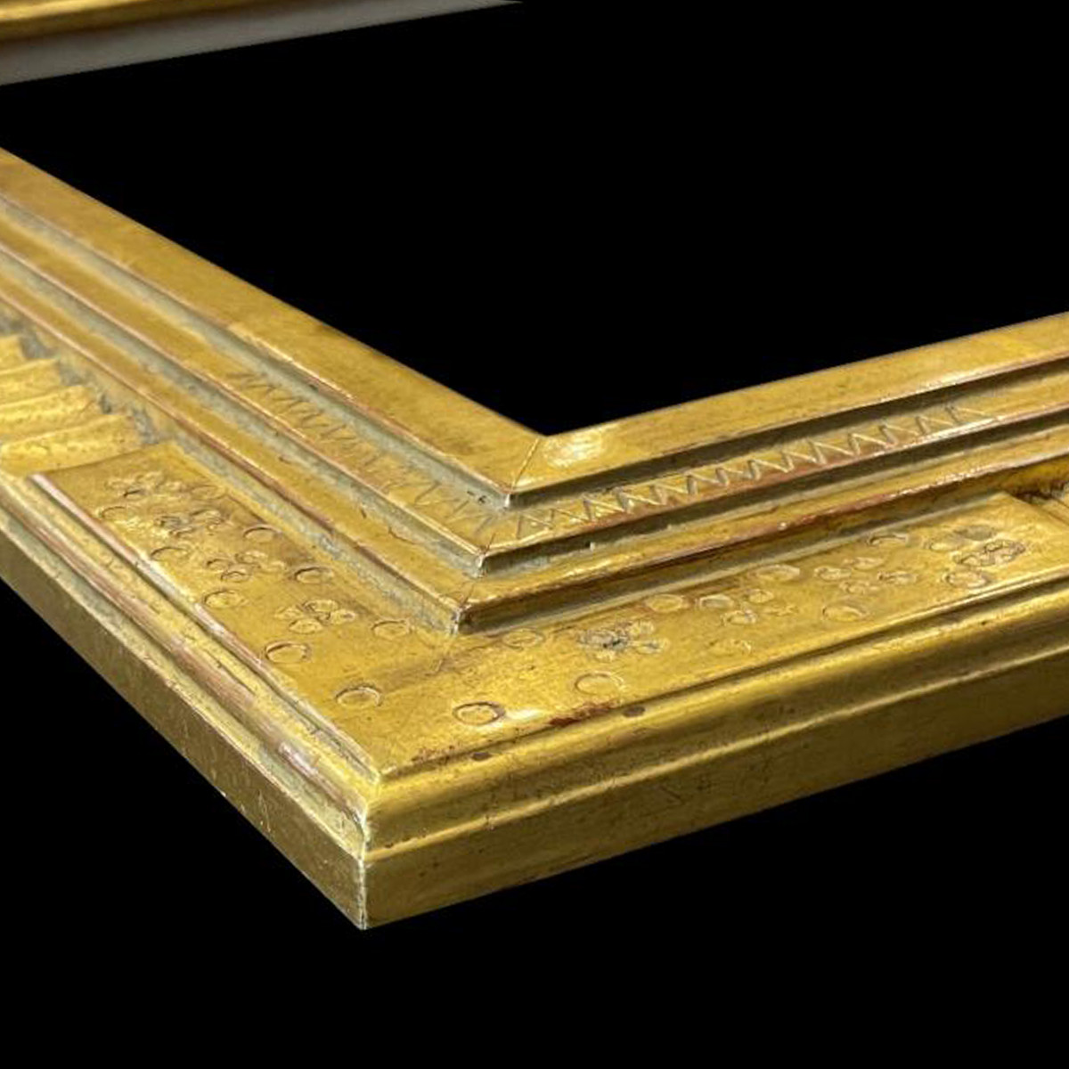 Gilded gold picture frame