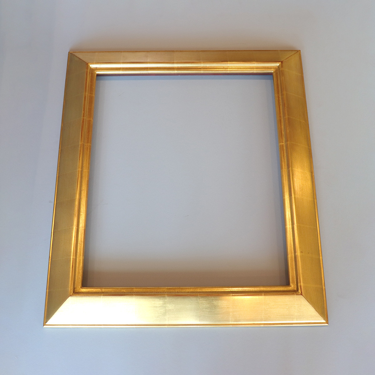 Solid Wood Closed Corner Picture Frame Water Gilded in 22k Gold