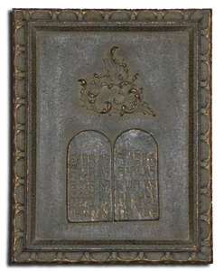 14 1/2" X 18 1/2" Ten Commandments in Van Dyke Finish 14 1/2" X 18 1/2" Ten Commandments in Van Dyke Finish