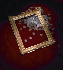 FM 252 - Gold Metal Leaf P Tone, 2 3/8" Width X 1 1/4" Hight
The Frame in this Image is 12"  x  16" (Art Size)