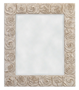 FM 4014 - Antique White Frame with Beveled Mirror FM 4014 - Antique White Frame with Beveled Mirror