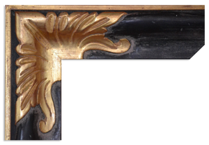 C - D1 - Hand Carved, Plein Air, 22 Karat Genuine Gold leaf Corners & Balck F Panel C - D1 - Hand Carved, Plein Air, 22 Karat Genuine Gold leaf Corners & Balck F Panel