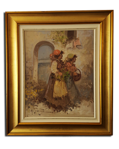 Fine Original Oil Painting 19 3/4" x 15 3/4" Fine Original Oil Painting 19 3/4" x 15 3/4"