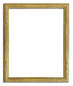 2 3/8" Wide 26" x 32 1/4" Hand Carved Picture Frame Gilded In Genuine 22k Gold 2 3/8" Wide 26" x 32 1/4" Hand Carved Picture Frame Gilded In Genuine 22k Gold