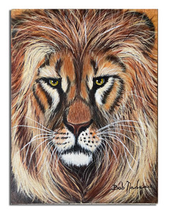 Lion's Head Painting 18" X 24"
