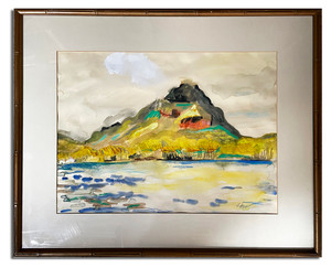 Water Color Attributed To Laura Horn - But Not Verified 31" x 25"