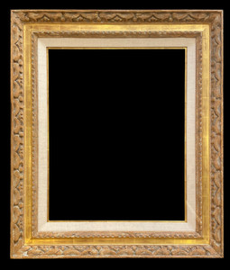 22 1/8" X 28 1/8" RICHARD TOBEY HAND CARVED PICTURE FRAME, 22K GOLD LEAF - USA 22 1/8" X 28 1/8" RICHARD TOBEY HAND CARVED PICTURE FRAME, 22K GOLD LEAF - USA