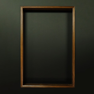 Solid Walnut Custom Profile 3" Deep Picture Frame 16 1/4" x 25 - Made in USA