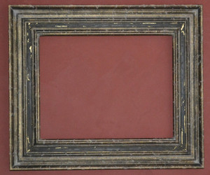 FMOO63  -   Gold Metal Leaf With Heavy Distressing & Antique Blck Panel