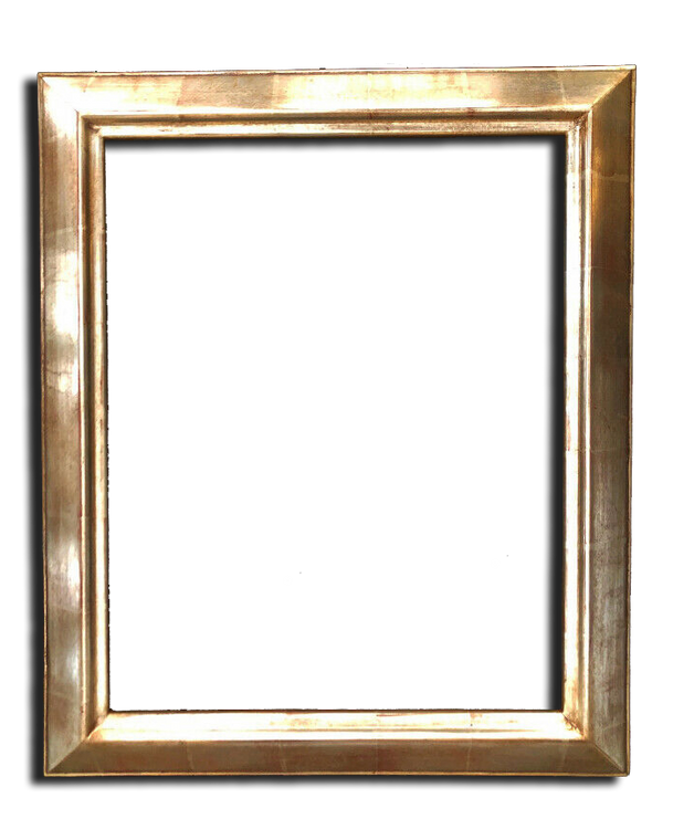 16" x 20" Solid Wood Picture Frame Gilded In Genuine 12K White Gold