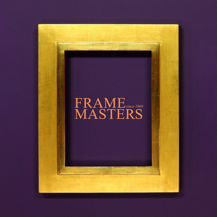 Contemporary Wood Picture Frame Gilded Genuine in 22k Gold Leaf - MADE IN USA | READY TO SHIP