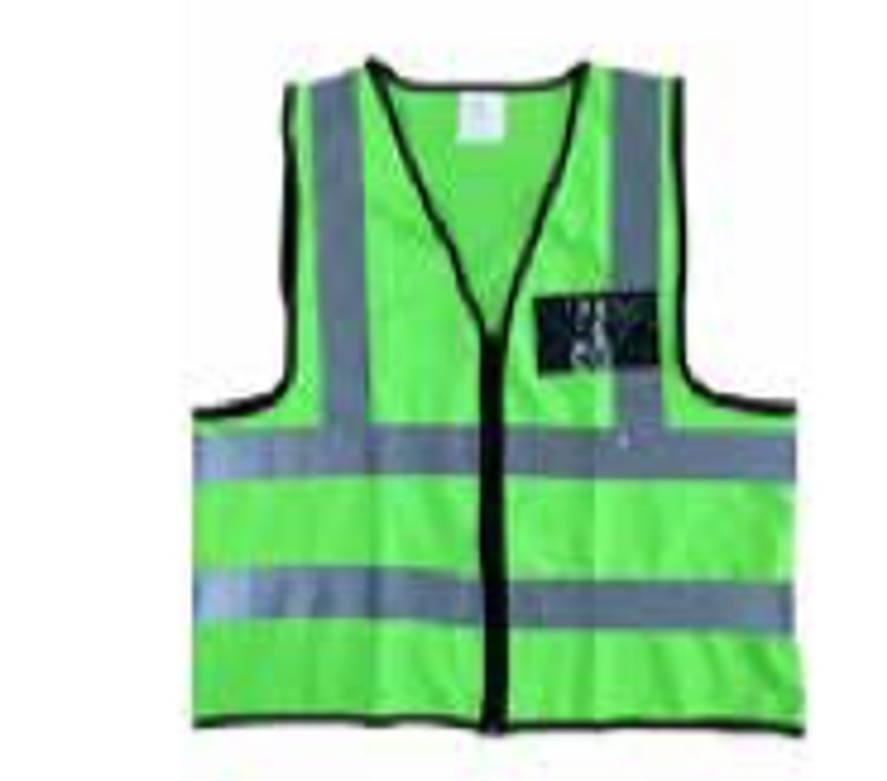 BLACKISH GREEN REFLECTIVE VEST WITH ZIP & ID POUCH