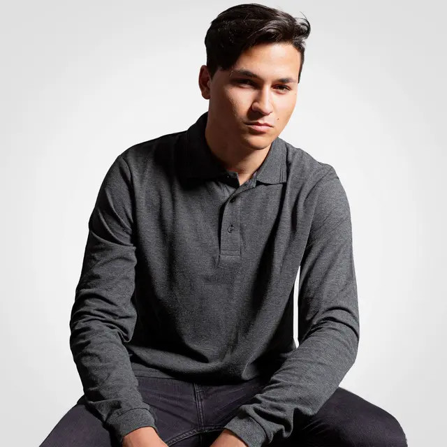 Long Sleeve Golfer – Polycotton Polo Shirt | Shop