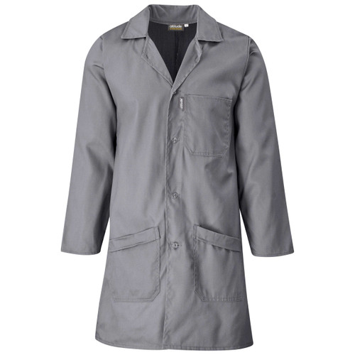 Grey Prime Polycotton Dust Coat  by Azulwear Workwear Strand