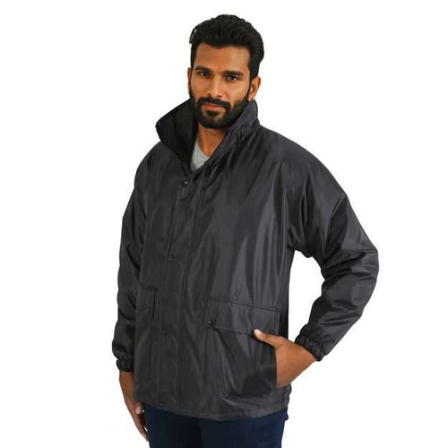 Navy Freezer Jacket side view by Azulwear Cape Town, South Africa