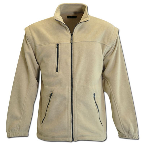 Mens Zip-Off Sleeve Polar Fleece Jacket - Stone, Azulwear Corporate Wear South Africa Mens Zip-Off Sleeve Polar Fleece Jacket - Stone, Azulwear Corporate Wear South Africa