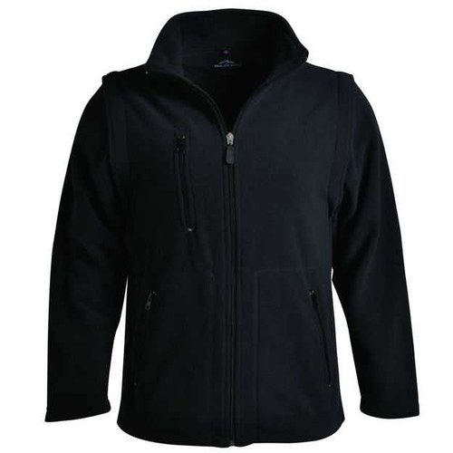 Ladies Black Zip-Off Sleeve Polar Fleece top by Azlwear Gauteng, South Africa