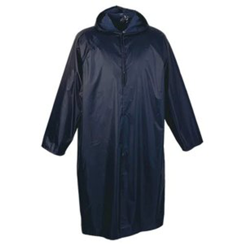 PVC Rubberised Rain Coat - Navy