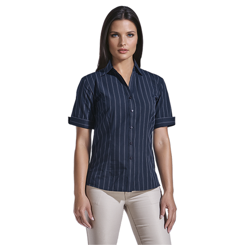 Ladies Civic Short Sleeve Blouse - Azulwear South Africa