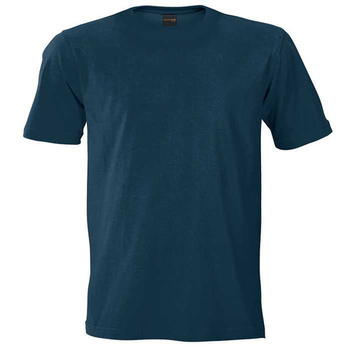 160g Cotton Crew Neck T-Shirt by Azulwear, highlighting the durable fabric weight that retains its shape for businesses in South Africa