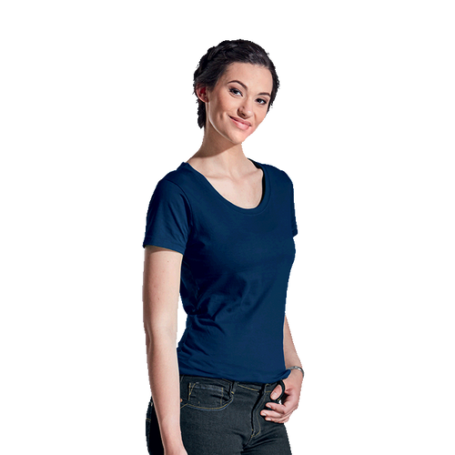 160g Ladies Cotton Crew Neck T-shirt - Azulwear, available Nationwide in South Africa