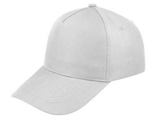 5 Panel Promo Cap White, Value Promotional Caps, Azulwear Cape Town, SA