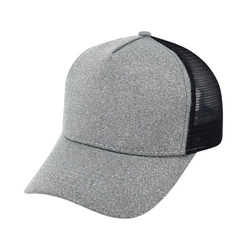 Jersey Trucker Cap - Grey Melange/Black, Azulwear South Africa