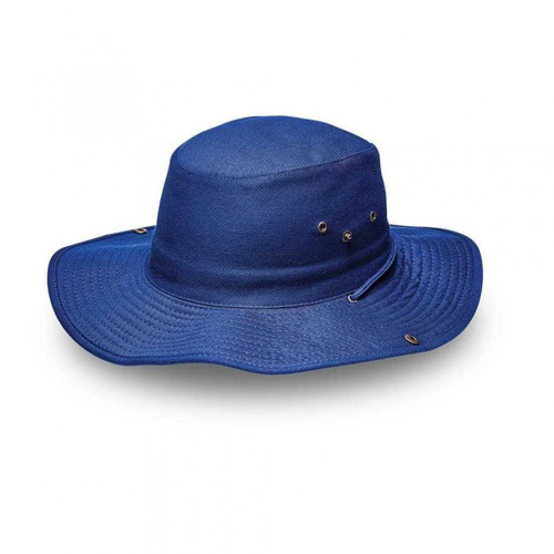 Safari Wide Brim Bush Hat - Royal Blue, Azulwear Hats South Africa