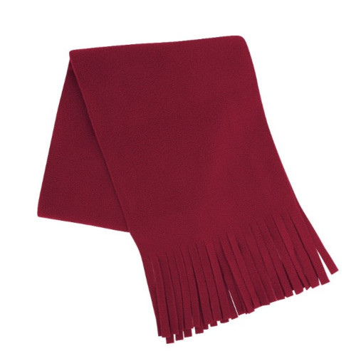 Polar Fleece Tassle Scarf - Red, Azulwear South Africa