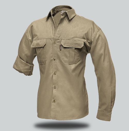 Safari Serengeti Long Sleeve Shirt  - Khaki -Azulwear  Ruggedwear Safari Clothing South Africa Safari Serengeti Long Sleeve Shirt  - Khaki -Azulwear  Ruggedwear Safari Clothing South Africa