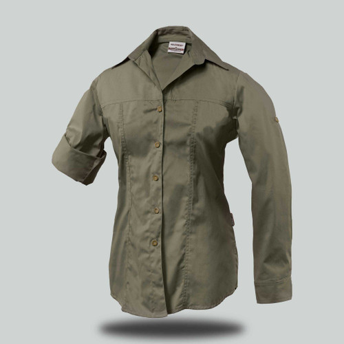 Ladies Fatigue Safari Kite Long Sleeve Blouse by Azulwear Cape Town, South Africa