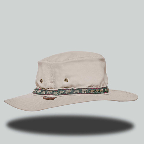 Stone Safari Cricket Style Hat, high-quality outdoor apparel by Azulwear, providing the best adventure clothing with custom branding in South Africa
